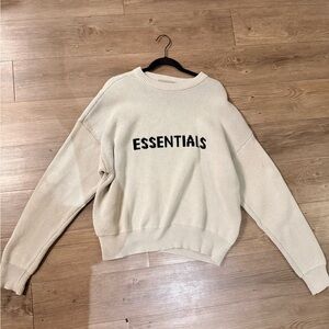 Essentials Women’s Cream Crewneck Sweater